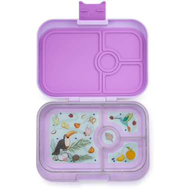 Yumbox Panino Bento Lunch Box: Leakproof 4-Compartment Design; Kid &  Adult-Friendly; Easy-Clean & Durable; Food-Safe, BPA-Free; 8.5x6x1.8 inches  