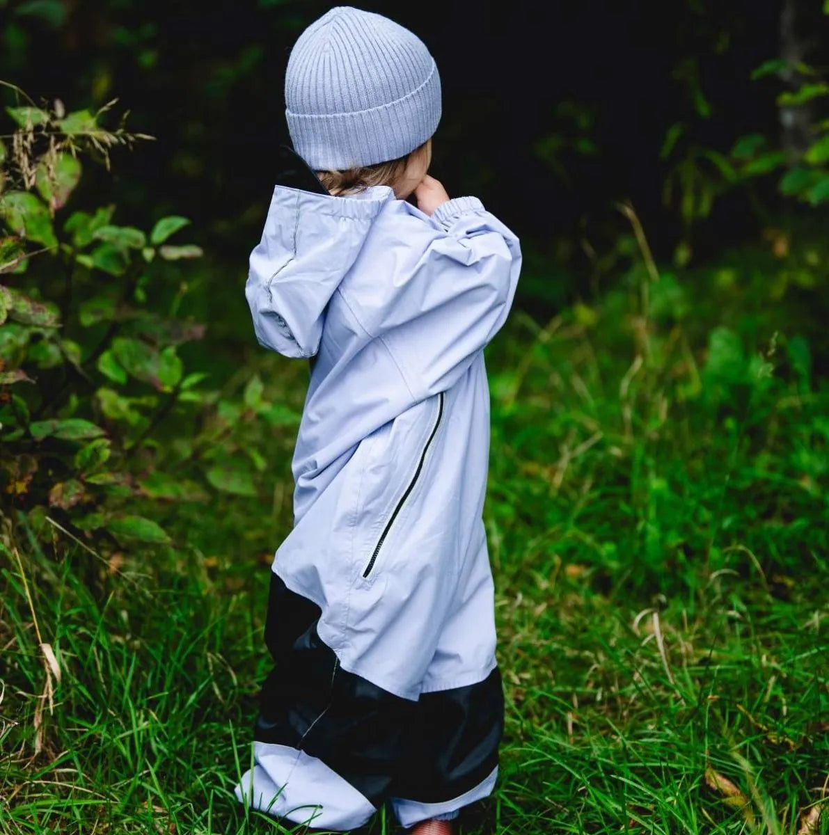 The Lavendar 2 Zipper Mid Season Rain Suit