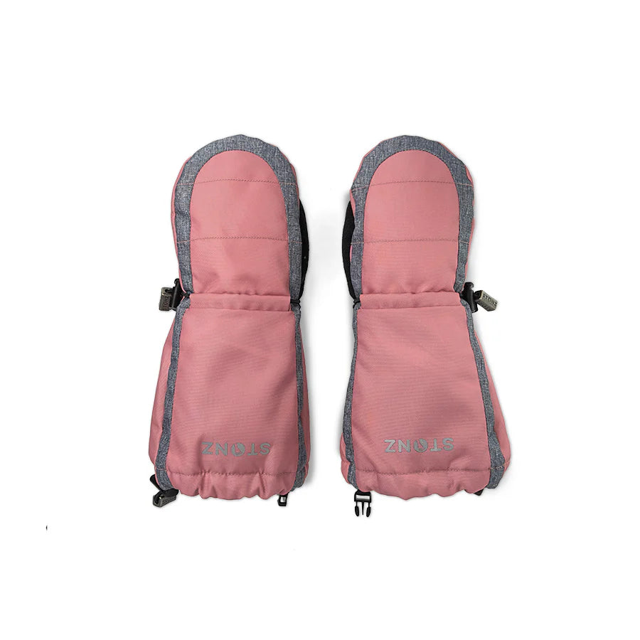 Stonz Youth Mitts (Dusty Rose/Heather Grey)