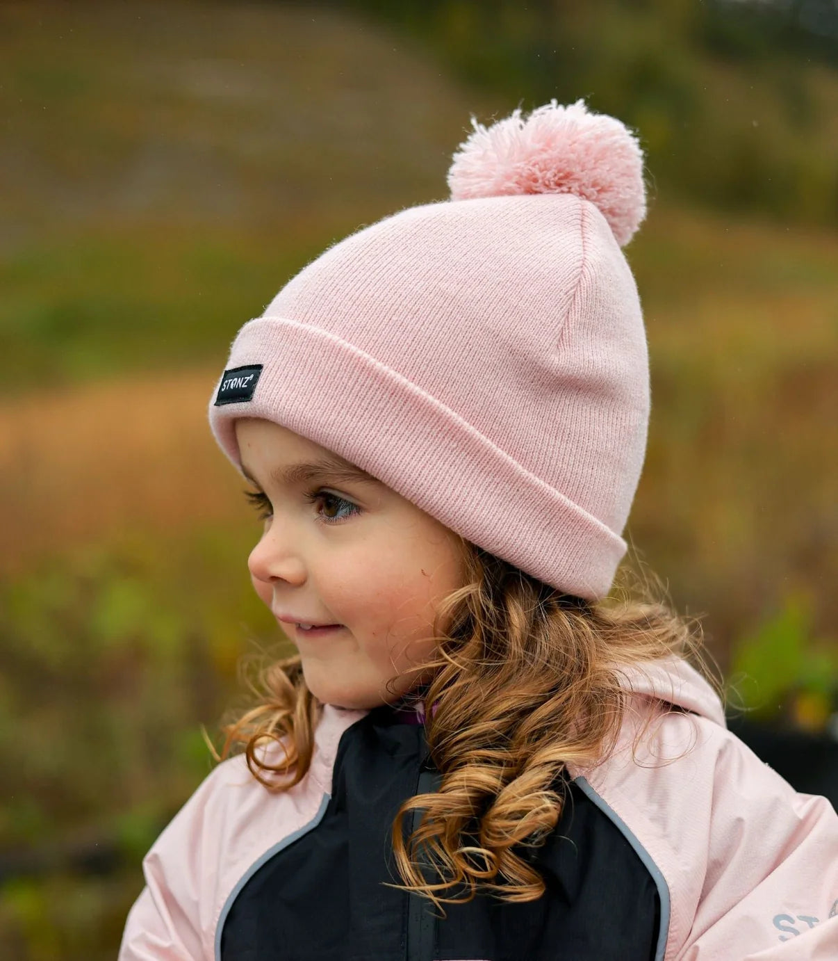 Pom Beanie (Haze Pink)