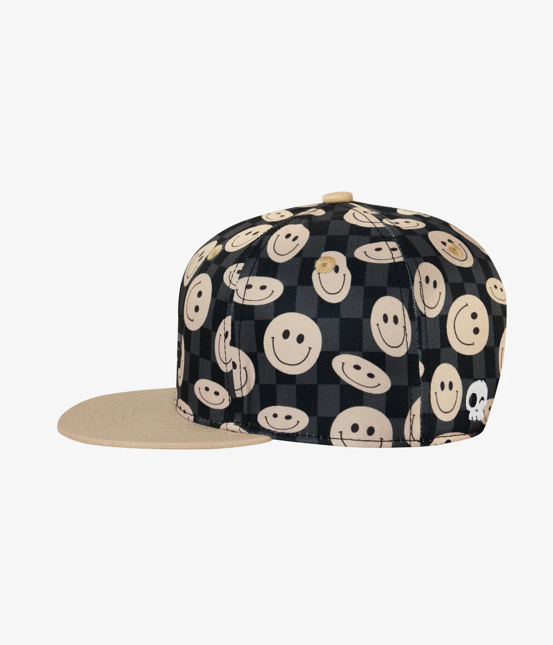 Smiley Snapback Black