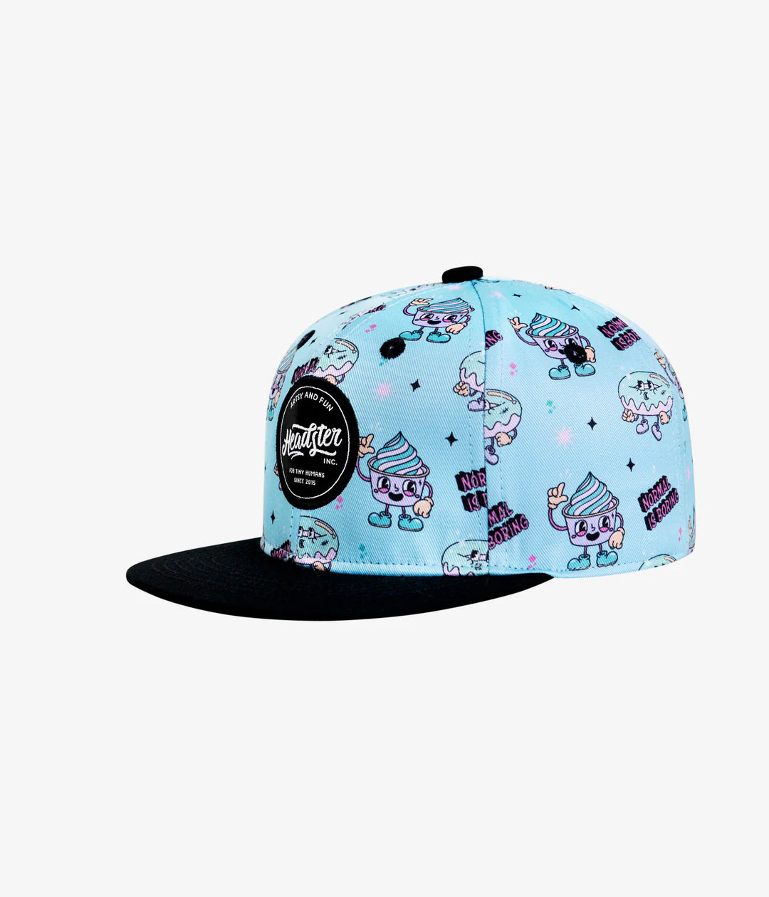 Normal is boring Snapback Bleached aqua