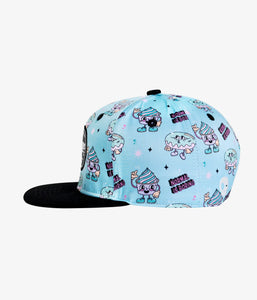 Normal is boring Snapback Bleached aqua