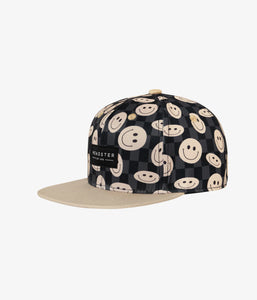 Smiley Snapback Black