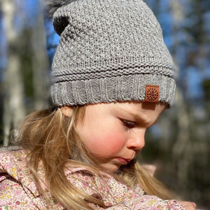 The Emmy Fur Pom Hat (Grey)