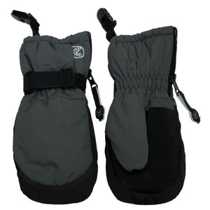 Mitten with clips (Charcoal)