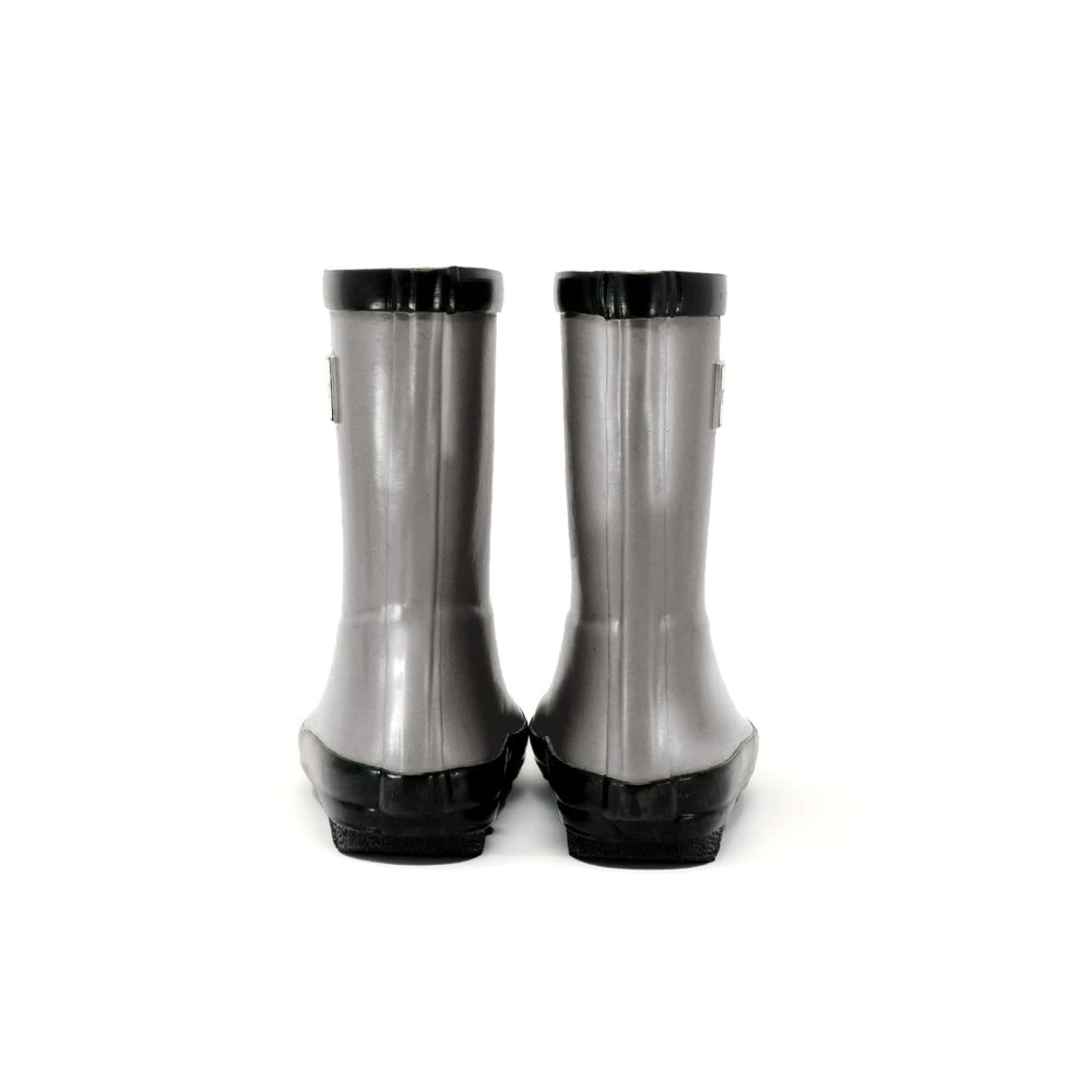 Rain Boots -Metallic Grey