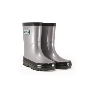 Rain Boots -Metallic Grey