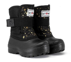 Toddler Trek Snow Boots (Golden Stars Black)