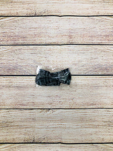 Classic Black Plaid Bowtie
