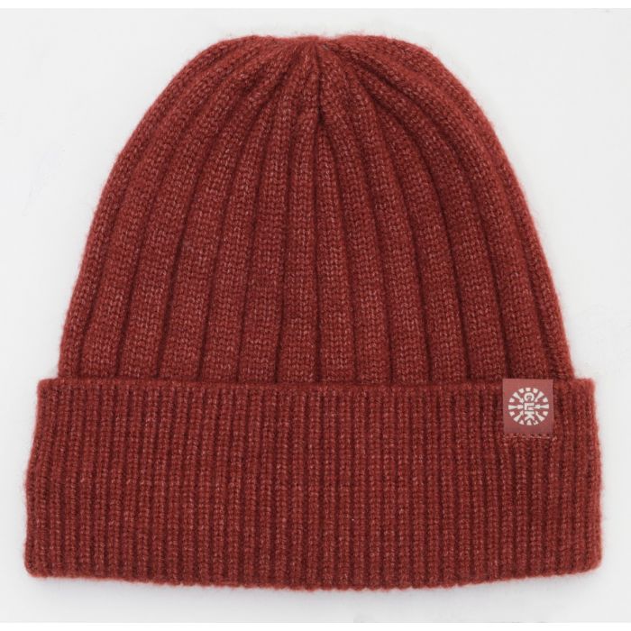Unisex Knit Cashmere Touch Winter Hat (Brick)