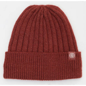 Unisex Knit Cashmere Touch Winter Hat (Brick)