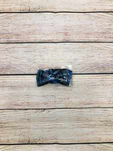 Blueberry Plaid Bowtie