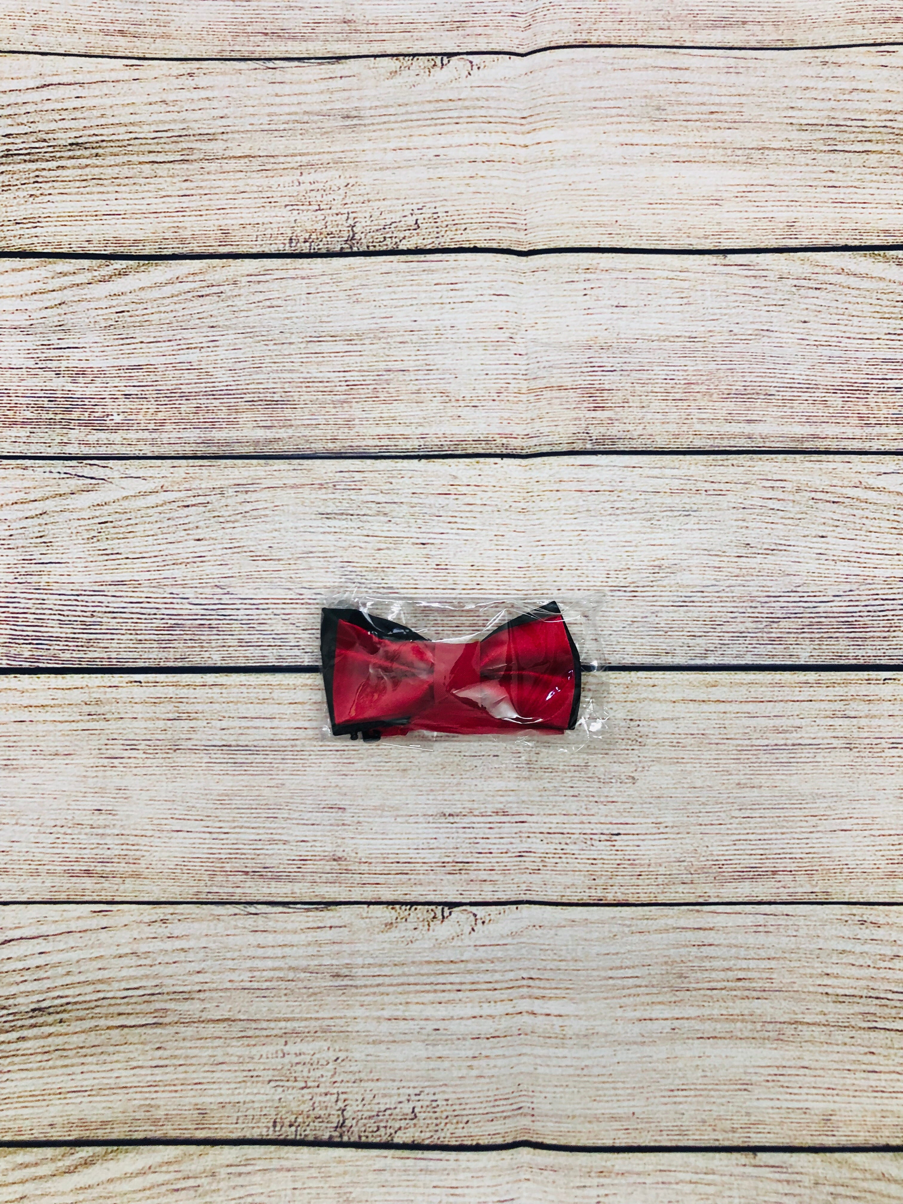 Crimson Contrast Two Tone Bowtie