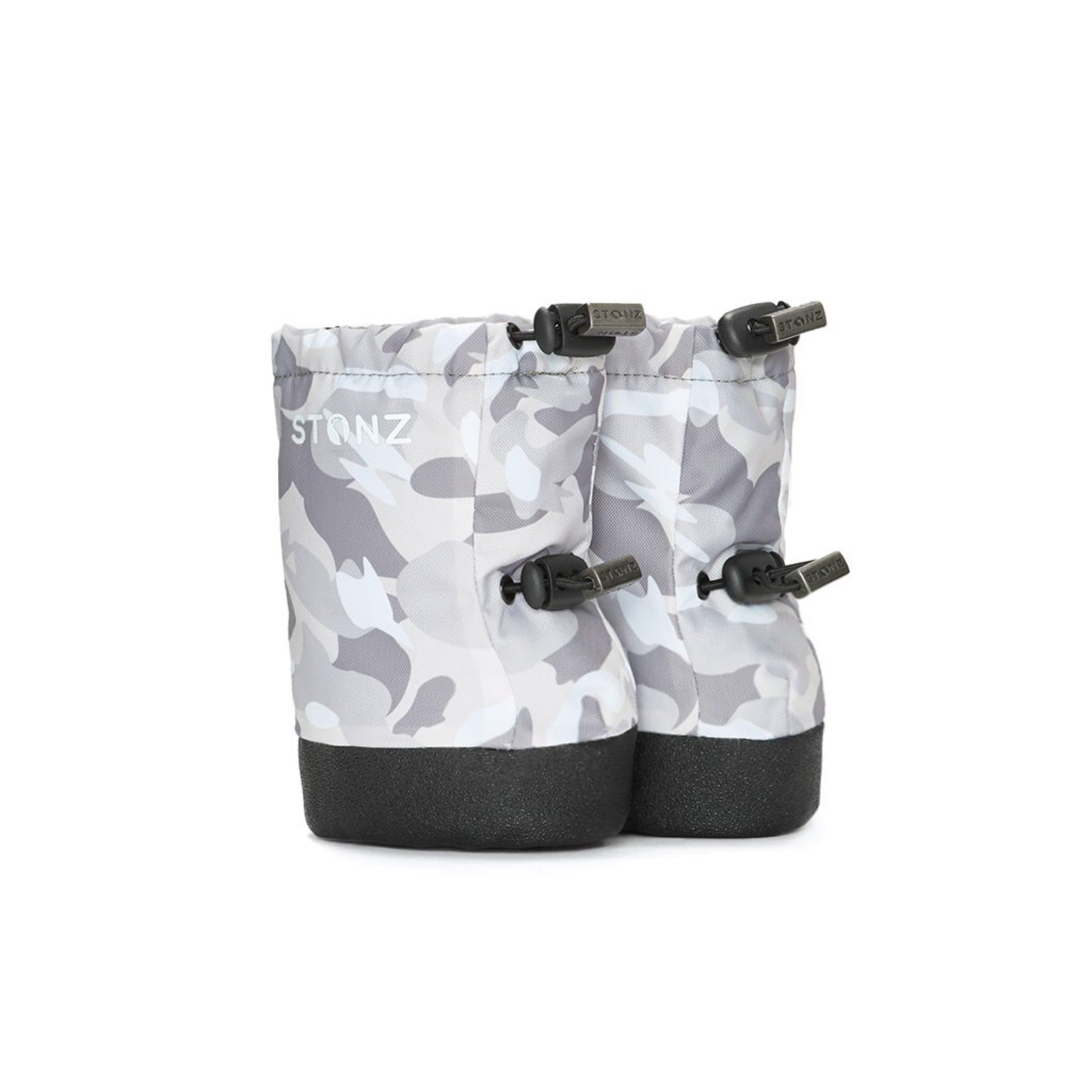 Stonz Baby Booties (Camo Print-Light Grey)