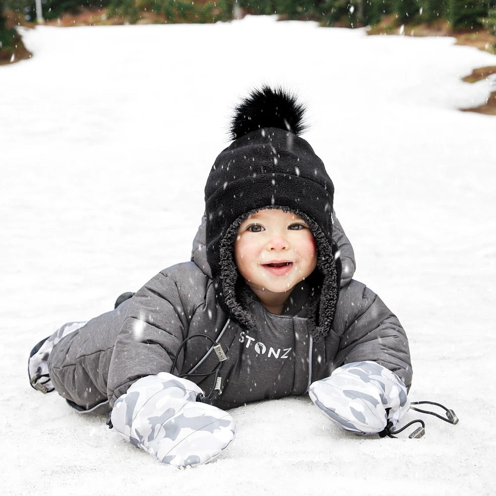 Stonz Baby Mitts (Camo Print-White Light Grey