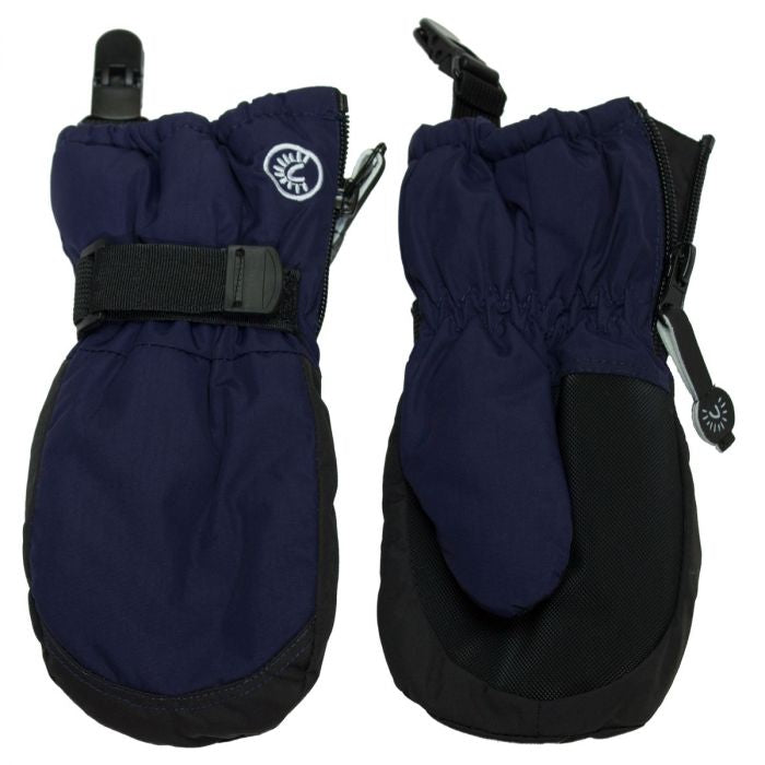 Mitten with clips (Navy)