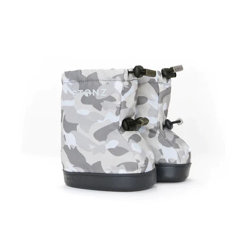 Stonz Toddler Booties (Camo Print - Light Grey)